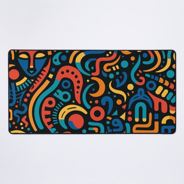 Item preview, Vibrant Afrofuturist Pattern | African Abstract Art designed and sold by MammothArt.