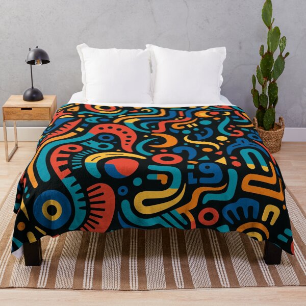 Item preview, Vibrant Afrofuturist Pattern | African Abstract Art designed and sold by MammothArt.