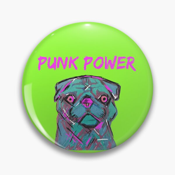 Item preview, Pixie the Punk pug designed and sold by RatArtwork.