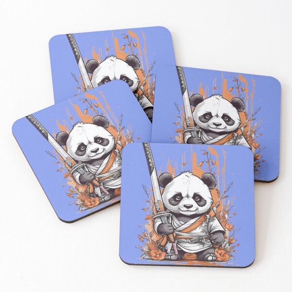 Item preview, Ninja Panda with Katana – Cute Samurai Warrior Illustration designed and sold by RajDeals.