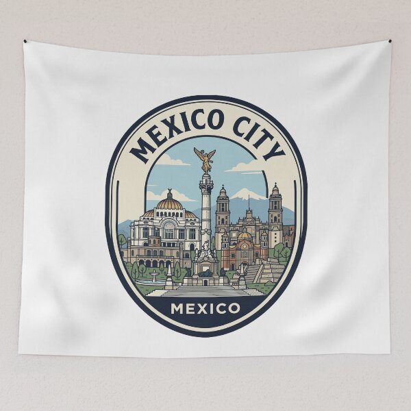 Item preview, Mexico City Travel Emblem Souvenir designed and sold by k3rstman1.