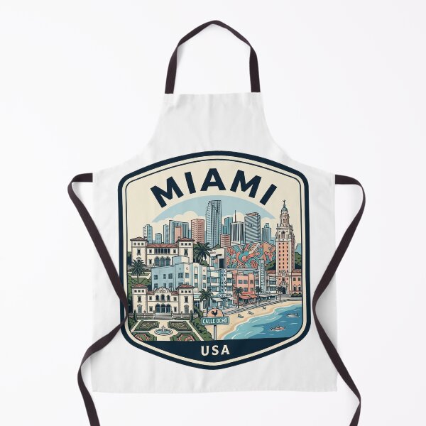 Item preview, Retro Miami Florida Travel Badge Skyline Illustration designed and sold by k3rstman1.