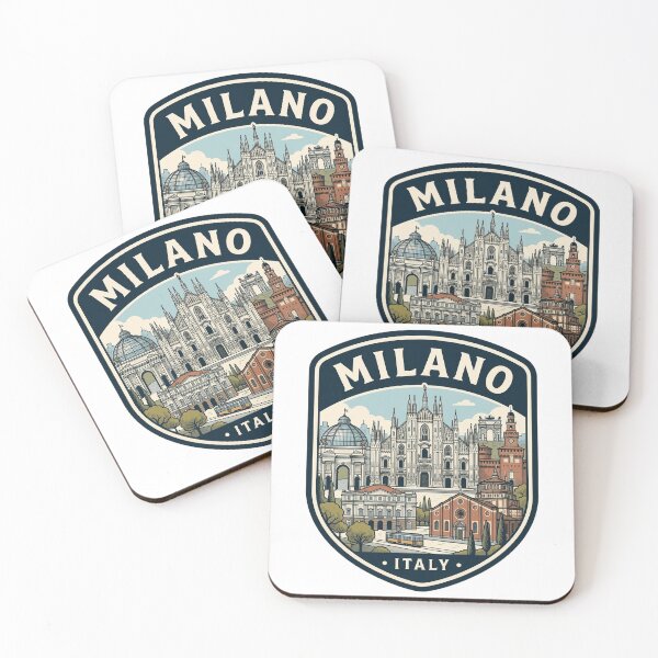 Item preview, Milano Italy Vintage Travel Shield Landmark Graphic designed and sold by k3rstman1.