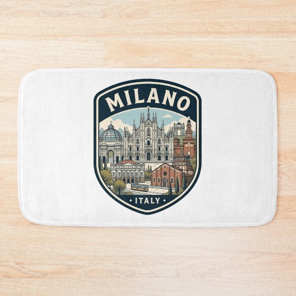 Item preview, Milano Italy Vintage Travel Shield Landmark Graphic designed and sold by k3rstman1.