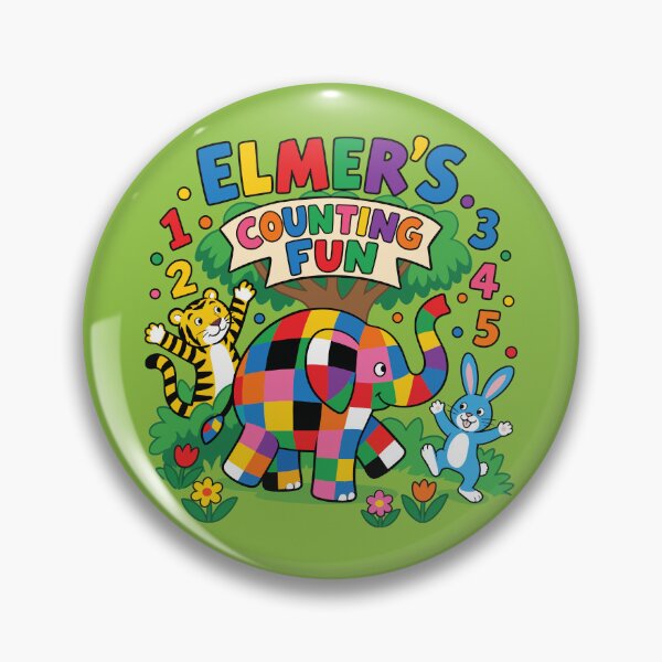 Item preview, Elmer’s Colorful Counting Fun Adventure designed and sold by HappyToons Shop.