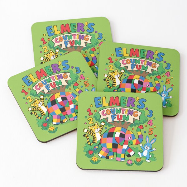 Item preview, Elmer’s Colorful Counting Fun Adventure designed and sold by HappyToons Shop.