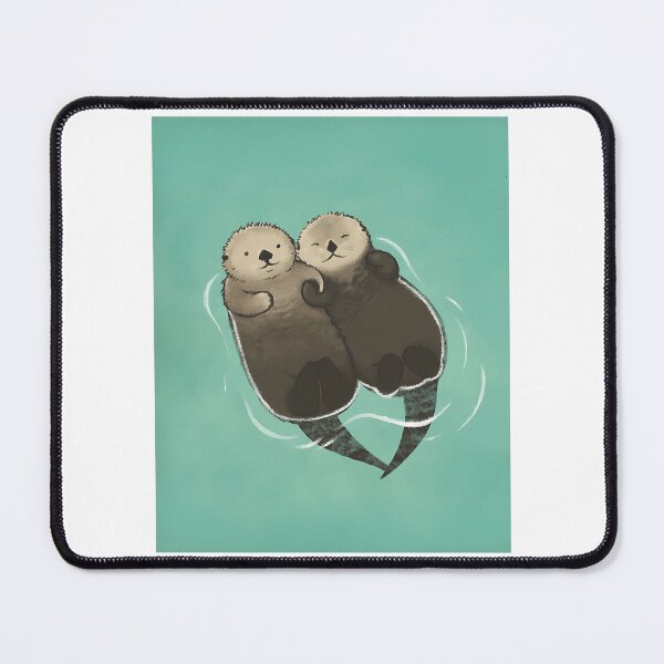 Item preview, Significant Otters - Otters Holding Hands Sticker designed and sold by ezequi-eltrejo.