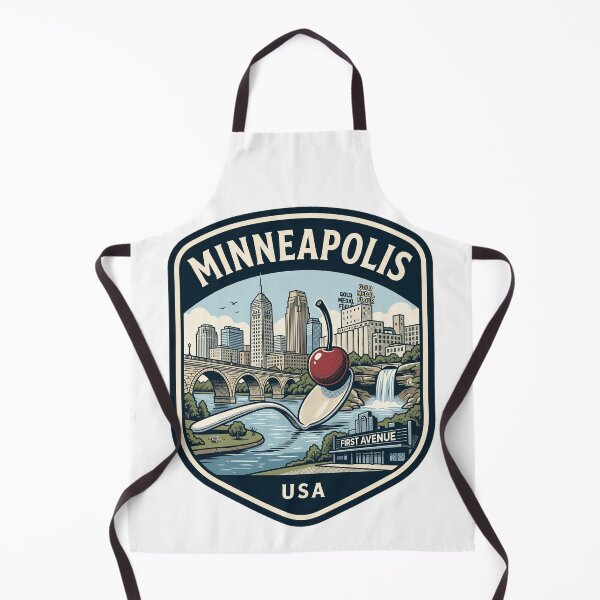 Item preview, Minneapolis Minnesota Skyline Retro Travel Badge designed and sold by k3rstman1.