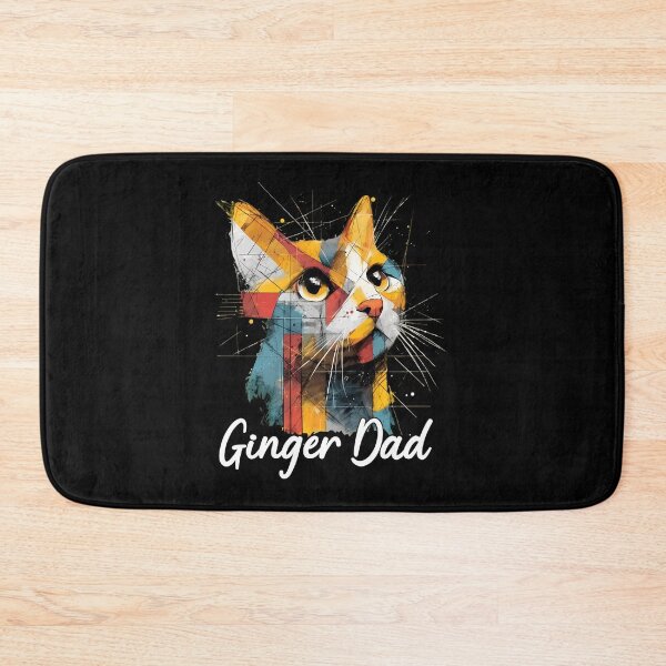 Artikelvorschau, Geometrische abstrakte Katzenkunst von Ginger Dad entworfen und verkauft von OlyvieArt.