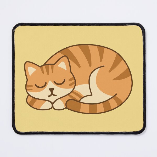 Item preview, The orange cat is sleeping and resting. Don't forget to rest too. designed and sold by thailerd.