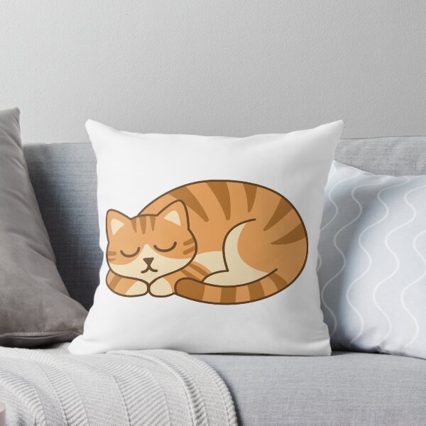 Item preview, The orange cat is sleeping and resting. Don't forget to rest too. designed and sold by thailerd.