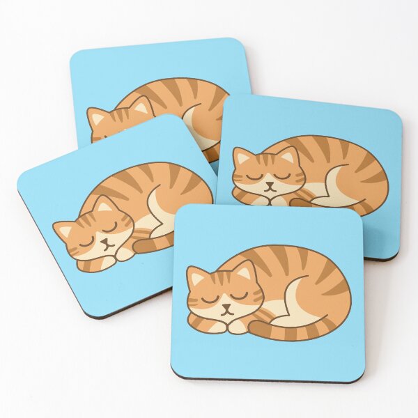 Item preview, The orange cat is sleeping and resting. Don't forget to rest too. designed and sold by thailerd.