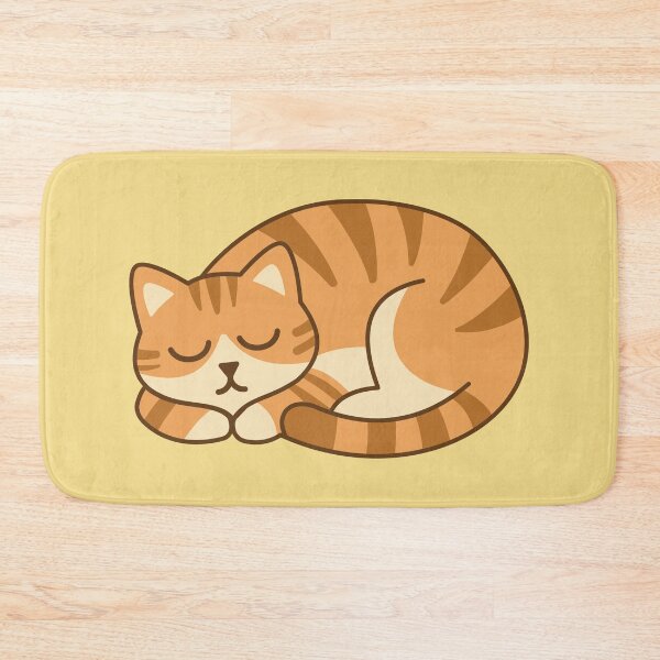 Item preview, The orange cat is sleeping and resting. Don't forget to rest too. designed and sold by thailerd.