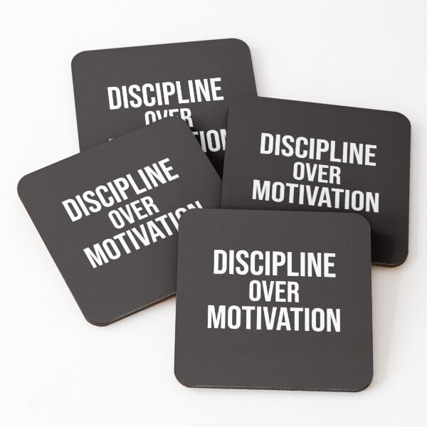 Item preview, Discipline Over Motivation Poster | Minimalist Gym Wall Art | Modern Athletic Streetwear Typography Print | Stoic Fitness Mindset Decor designed and sold by Miming.