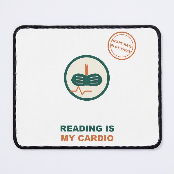 Item preview, Reading Is My Cardio Funny Book Lover Badge Sticker designed and sold by Mega-Shopping.
