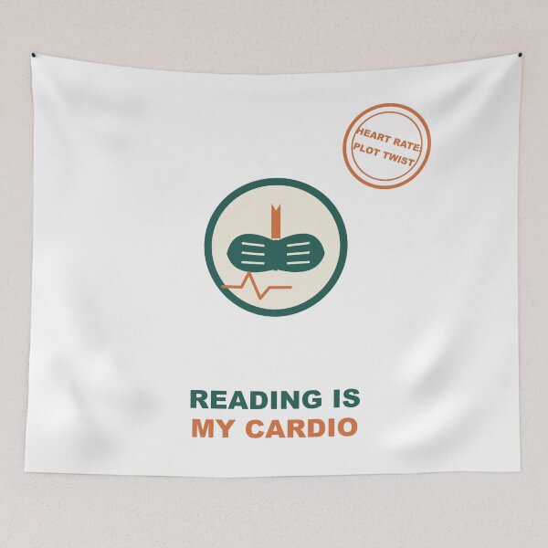 Item preview, Reading Is My Cardio Funny Book Lover Badge Sticker designed and sold by Mega-Shopping.