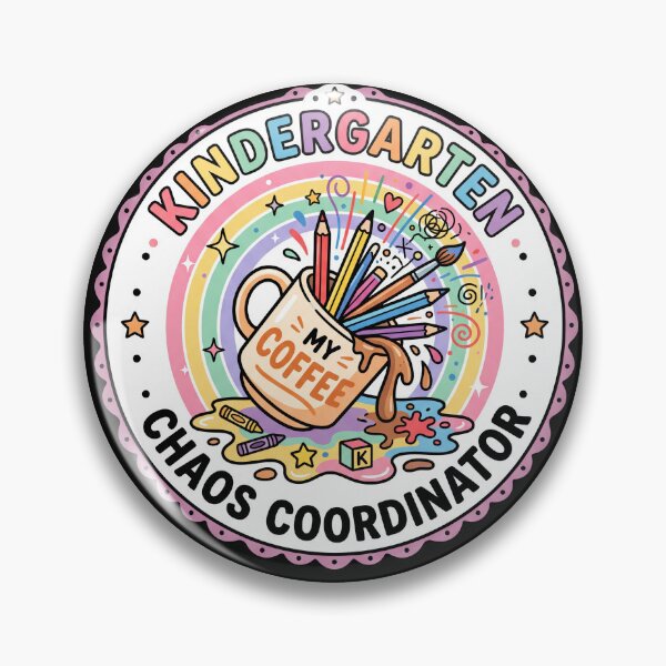 Item preview, Funny Kindergarten Teacher Chaos Coordinator School  designed and sold by Oommen Studio .