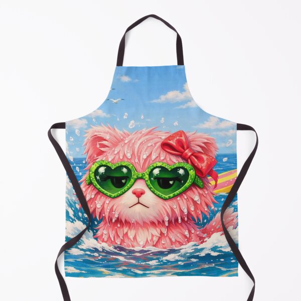 Item preview, Mimi Mew Wet Cat – Funny Surf Fall Poker Face Art designed and sold by Lalala cute.