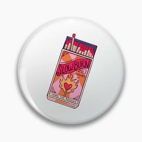 Artikelvorschau, Slow Burn Bookish Trope Bookish Stickers Bookish Merch Sticker entworfen und verkauft von ezequi-eltrejo.