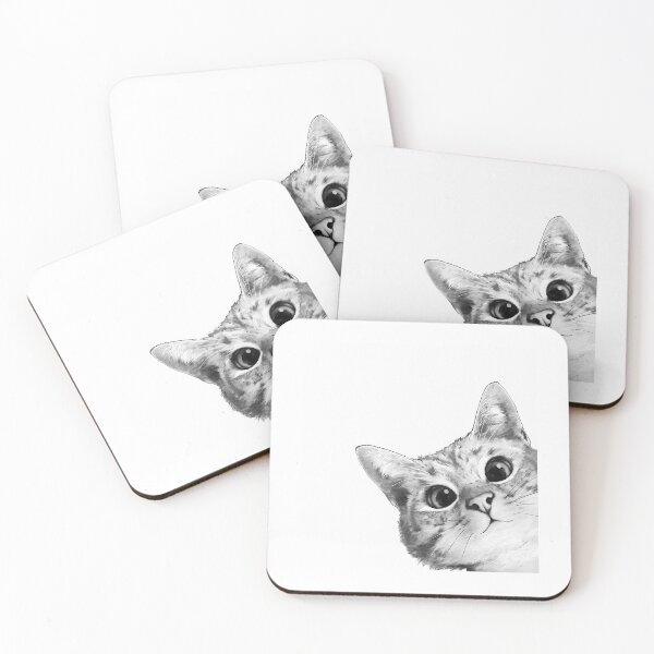 Item preview, Sneaky Cat Sticker designed and sold by ezequi-eltrejo.