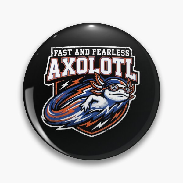 Item preview, Fast And Fearless Axolotl Swimming Mascot Swim Team Sports designed and sold by TeNovaStudio.