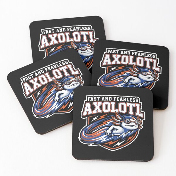 Item preview, Fast And Fearless Axolotl Swimming Mascot Swim Team Sports designed and sold by TeNovaStudio ⭐⭐⭐⭐⭐.