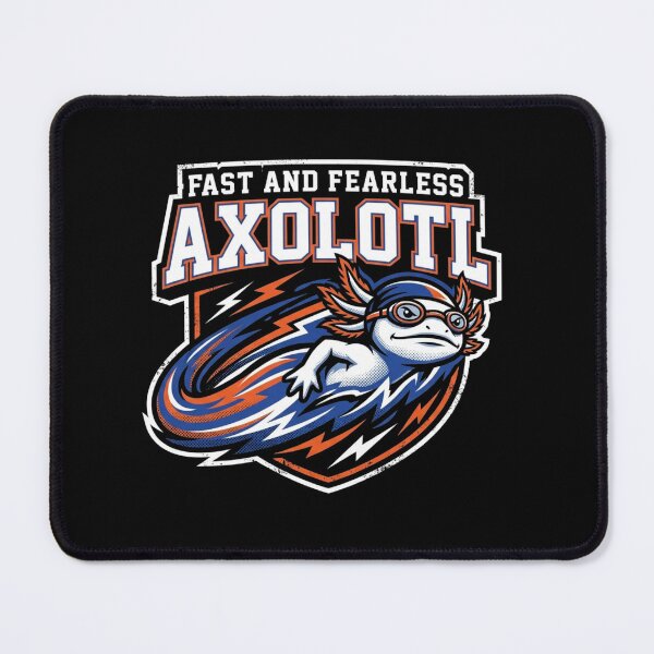 Item preview, Fast And Fearless Axolotl Swimming Mascot Swim Team Sports designed and sold by TeNovaStudio ⭐⭐⭐⭐⭐.