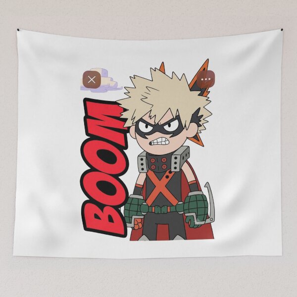 Item preview, Chibi Bakugou BOOM My Hero Academia Cartoon Fan Art designed and sold by FreakToons.