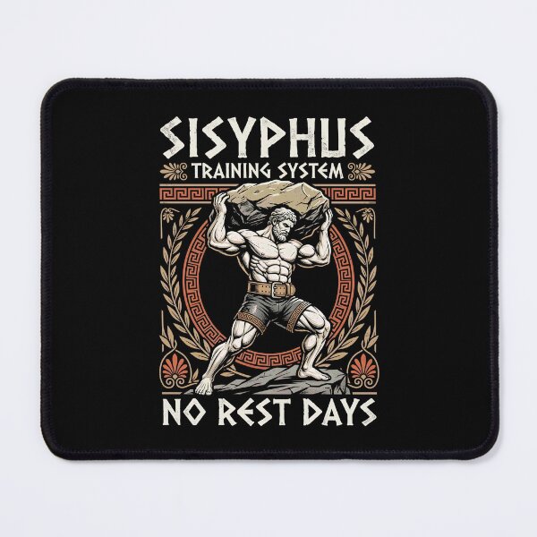 Item preview, Sisyphus Training System No Rest Days Greek Mythology Gym designed and sold by GrandeDuc.