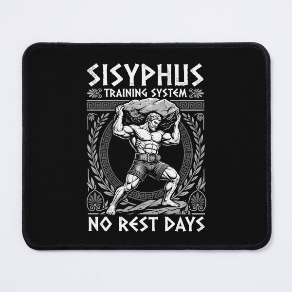 Item preview, Sisyphus Training System No Rest Days Greek Mythology Gym designed and sold by GrandeDuc.