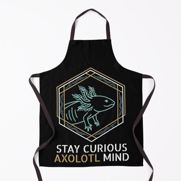 Item preview, Stay Curious Axolotl Mind Geometric Hexagon Minimalist Line Art designed and sold by TeNovaStudio ⭐⭐⭐⭐⭐.