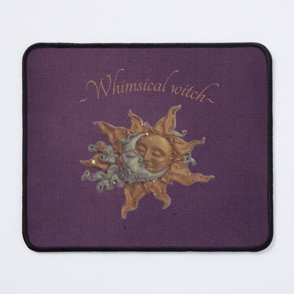 Item preview, Whimsical Witch Vintage Sun and Moon - Purple Celestial Design designed and sold by BrontesWhimsyStore.