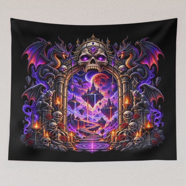 Item preview, Gothic Skull Portal – Gateway to the Dark Realm designed and sold by TroviTutto.