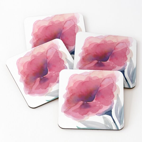 Item preview, Pink Watercolour Flower Print, Abstract Floral Wall Art | Softly Becoming designed and sold by ArithraStudio.