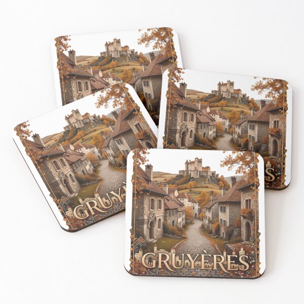 Item preview, Gruyeres Autumn Castle Cityscape designed and sold by Imaginarium of Chaos falcon88 .