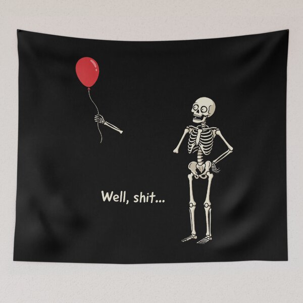 Item preview, Skeleton Lost Balloon Funny Halloween Quote designed and sold by HayleePacoch.