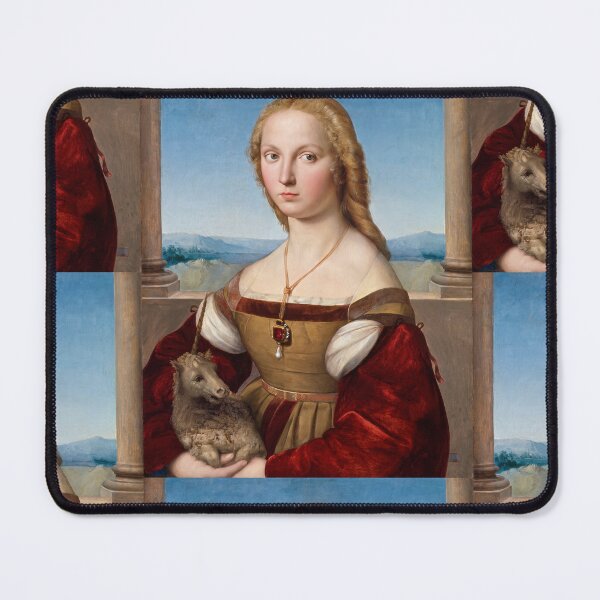 Item preview, Young Woman Holding a Unicorn designed and sold by artofuniverse.