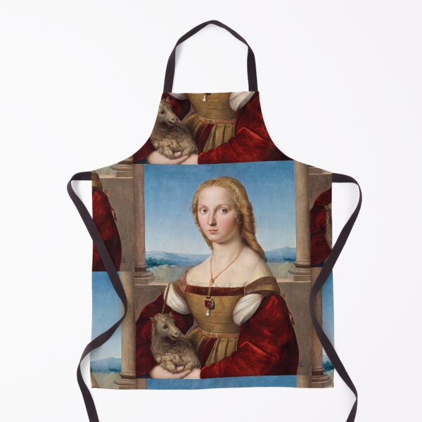 Item preview, Young Woman Holding a Unicorn designed and sold by artofuniverse.