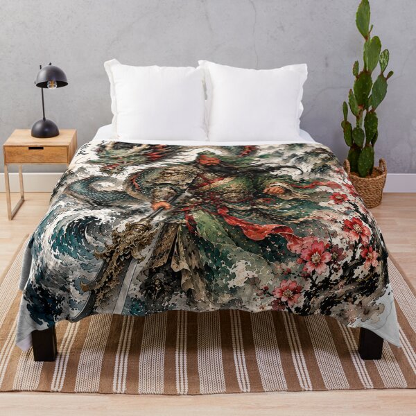 Item preview, Guan Yu & Azure Dragon – Chinese Watercolor designed and sold by TeikunShop.