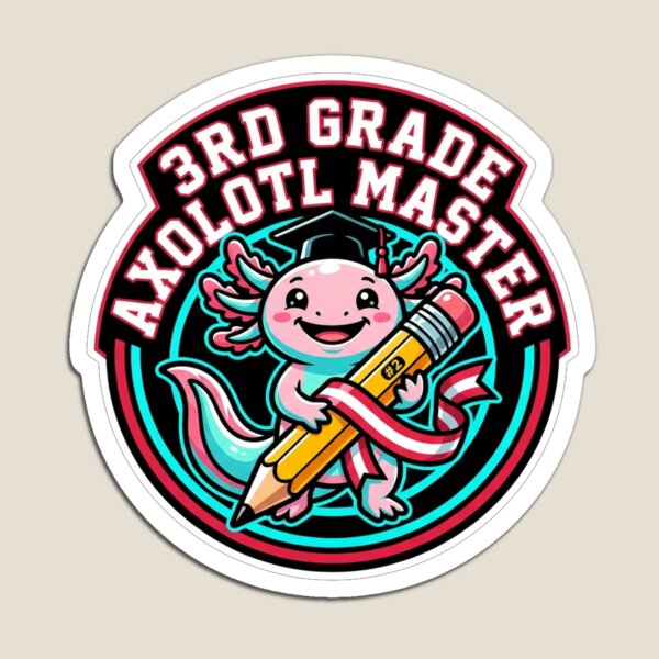 Item preview, 3rd Grade Axolotl Master Cute Back To School Graduation designed and sold by TeNovaStudio ⭐⭐⭐⭐⭐.