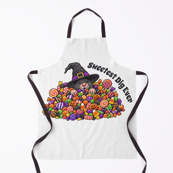 Item preview, Sweetest Dig Ever – Cute Halloween Mole with Candy designed and sold by Buli89.