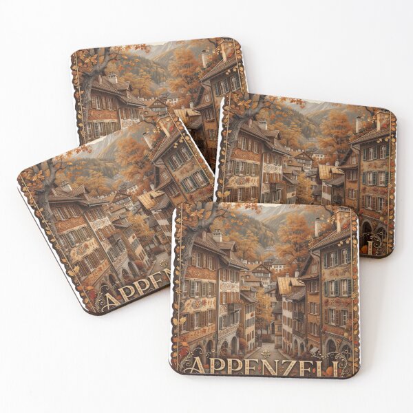 Item preview, Appenzell Autumn Folk Cityscape designed and sold by Imaginarium of Chaos falcon88 .