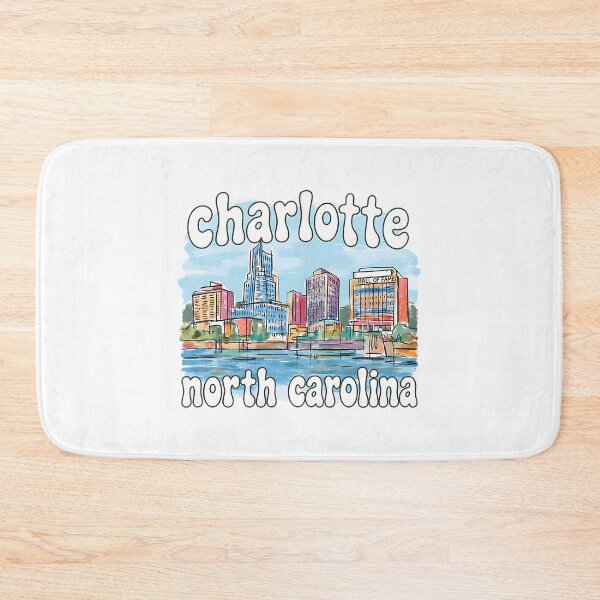 Item preview, Charlotte North Carolina Cute Skyline Pastel City designed and sold by efraim-majewsk.