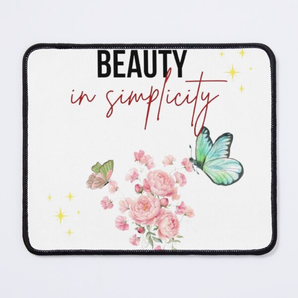 Item preview, Beauty In Simplicity Floral Aesthetic Butterfly Quote designed and sold by SMinimalist613.