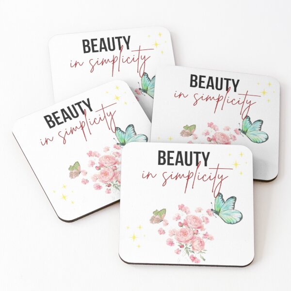 Item preview, Beauty In Simplicity Floral Aesthetic Butterfly Quote designed and sold by SMinimalist613.