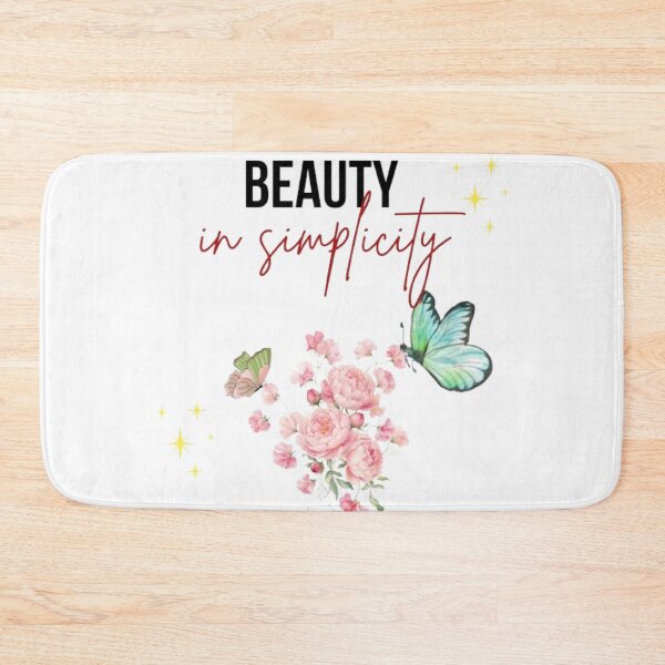Item preview, Beauty In Simplicity Floral Aesthetic Butterfly Quote designed and sold by SMinimalist613.