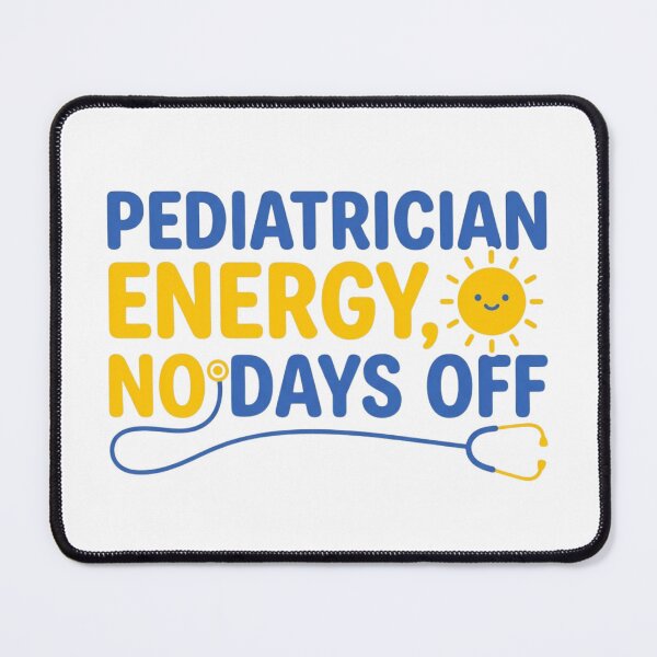 Item preview, Pediatrician Energy No Days Off Funny Doctor Stethoscope Cute Medical Professional designed and sold by raedattia.