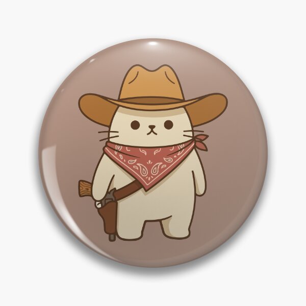 Item preview, Cute Cowboy Cat designed and sold by BrownHorse90s.