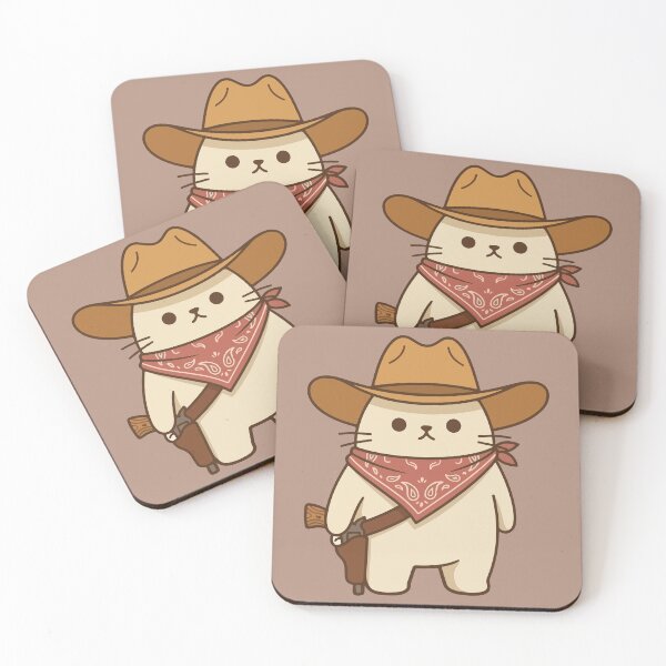 Item preview, Cute Cowboy Cat designed and sold by BrownHorse90s.