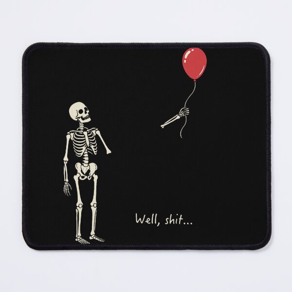 Item preview, Well Shit Skeleton Balloon Dark Humor Halloween designed and sold by HayleePacoch.